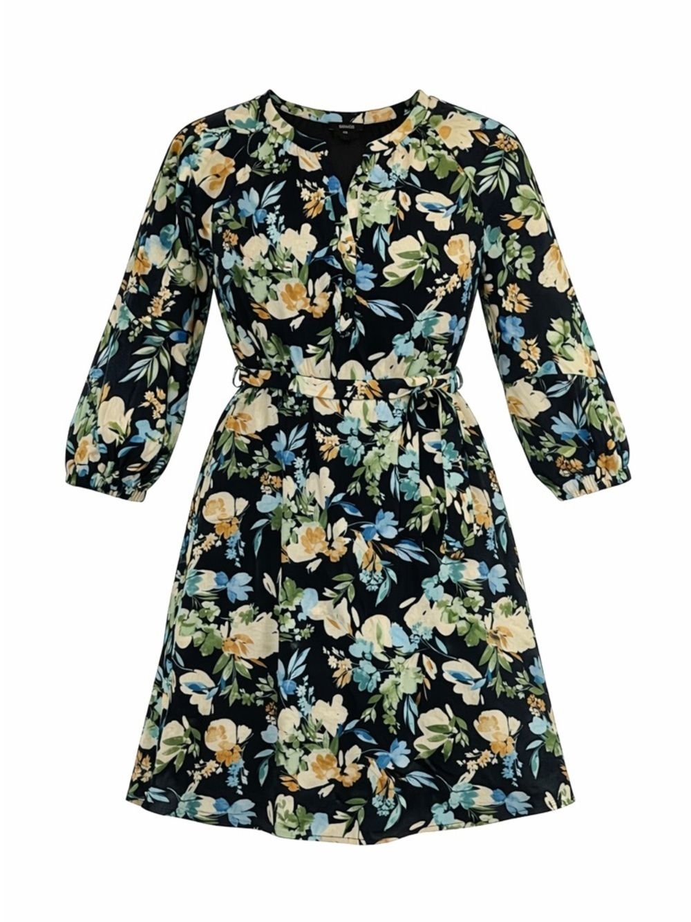 RW&Co Floral Belted Dress Medium Lined  NEW  Office Workwear Career New Job